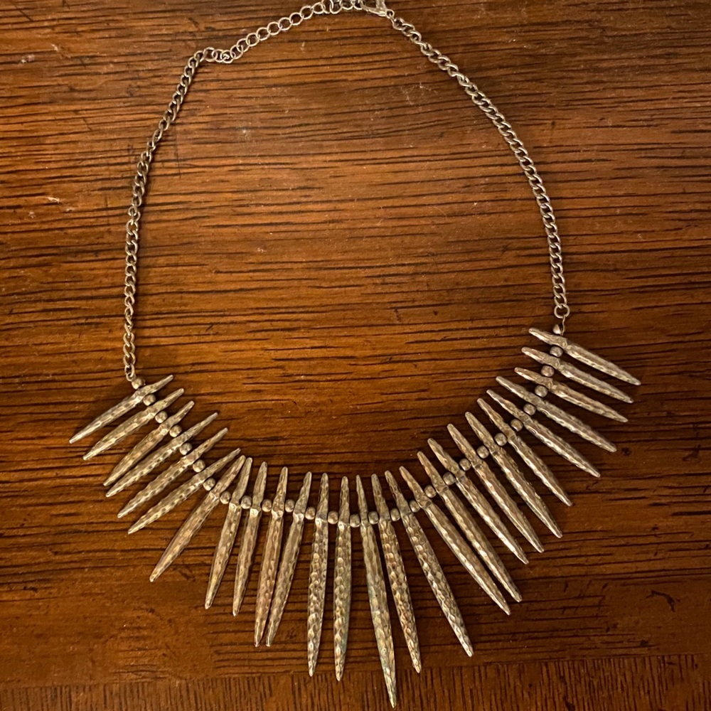 Reversible Gold & Red Statement Necklace